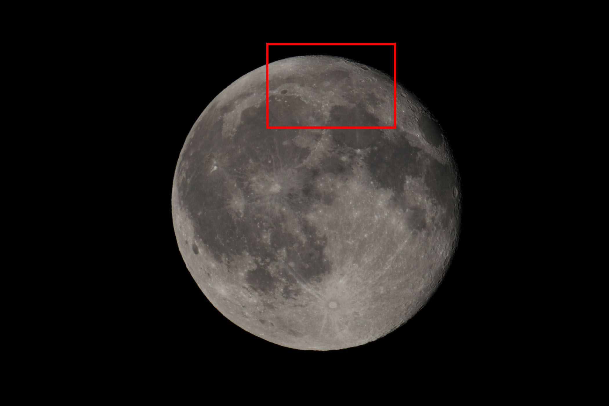 『月（月齢16.4）プラトン・エンデュミオン付近の位置』(2023年4月7日)