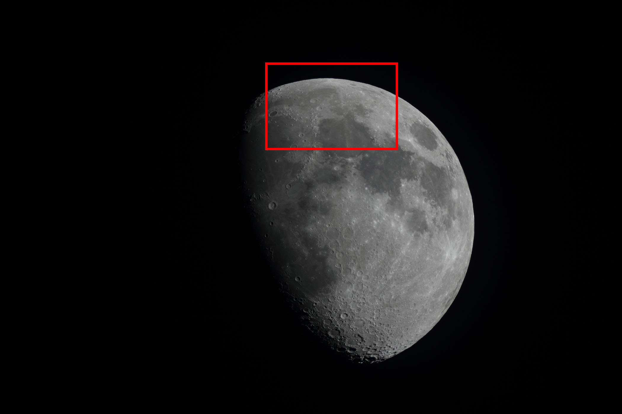 『月（月齢10.3）エンデュミオン付近の位置』(2023年4月30日)
