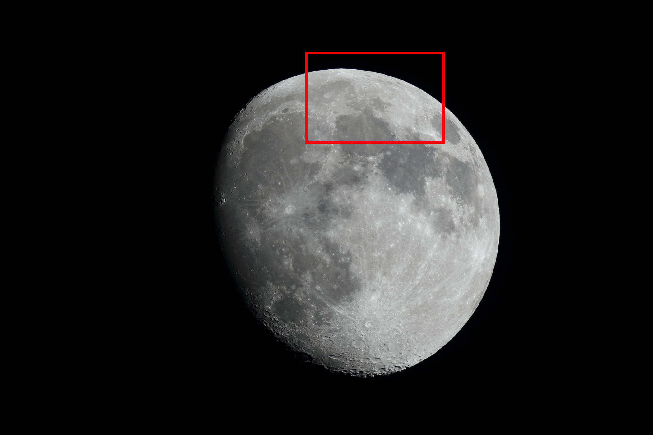 『月（月齢12.3）エンデュミオン付近の位置』(2023年5月2日)