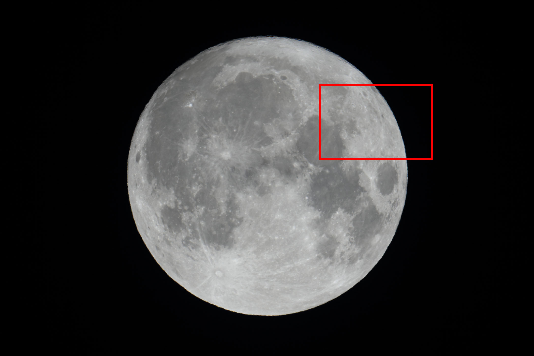 『月（月齢14.7）エンディミオン付近の位置』(2023年8月1日)