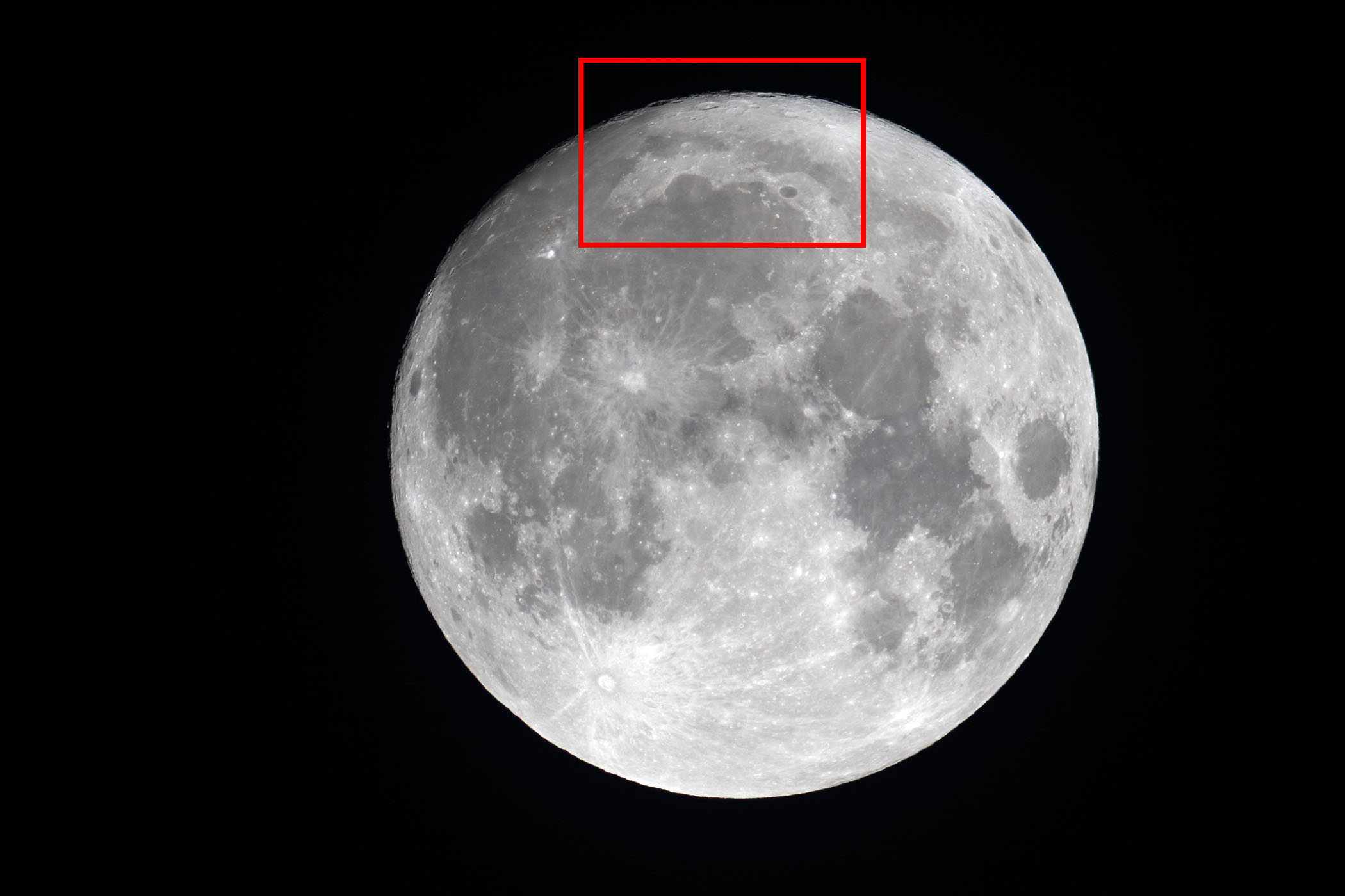 『月（月齢14.1）虹の入り江・プラトン付近の位置』(2023年8月30日)