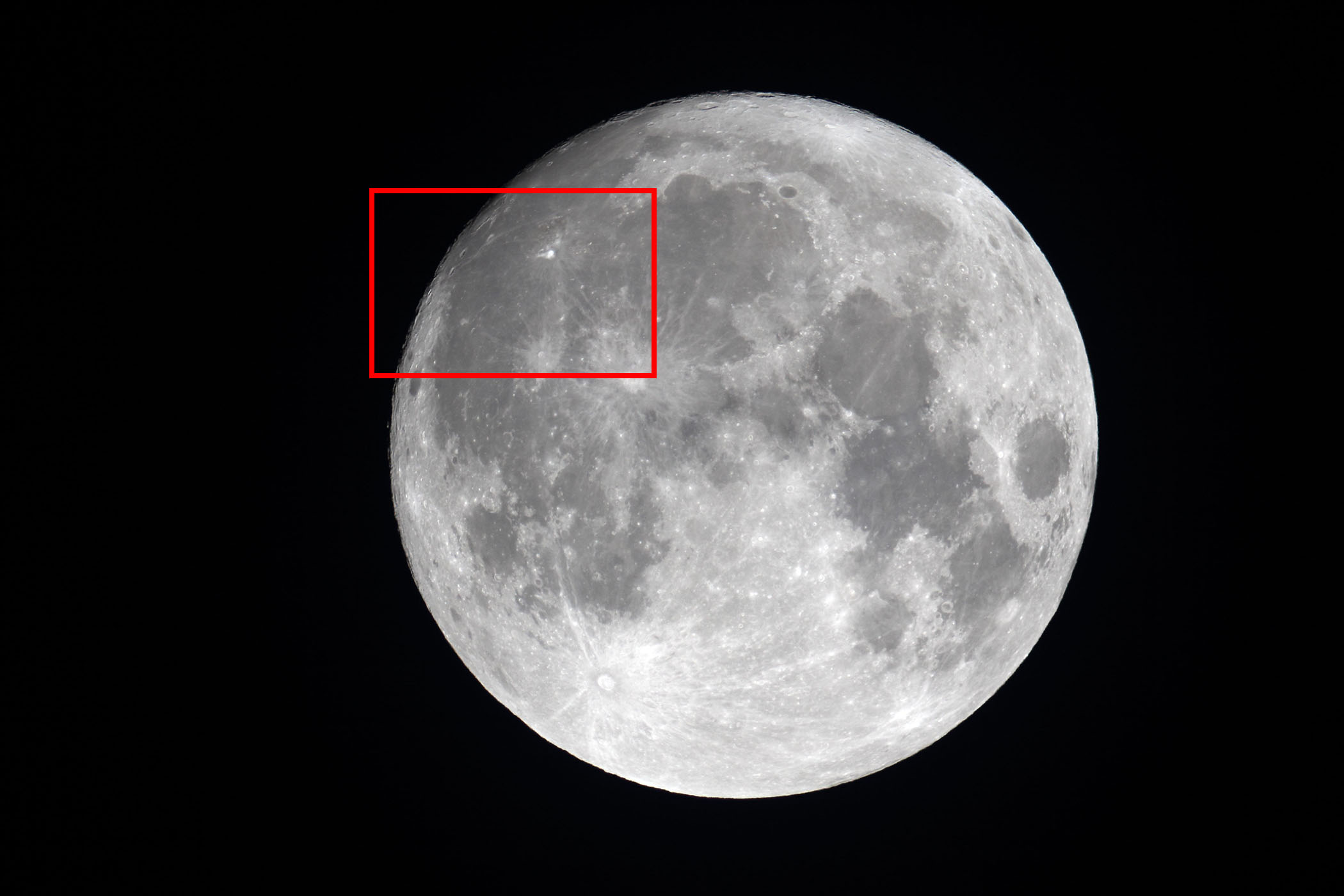 『月（月齢14.1）アリスタルコス付近の位置』(2023年8月30日)