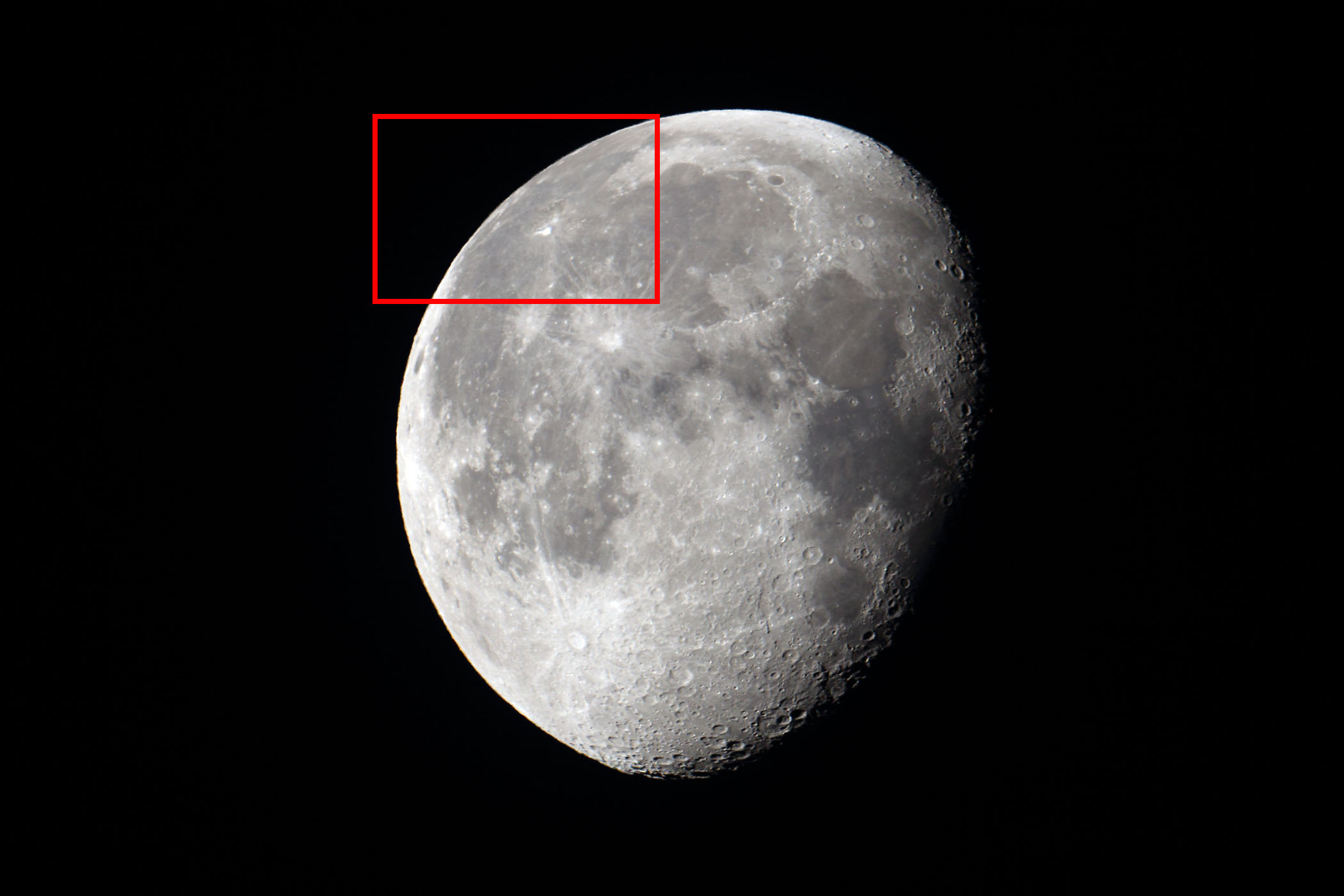 『月（月齢18.1）アリスタルコス付近の位置』(2023年9月3日)