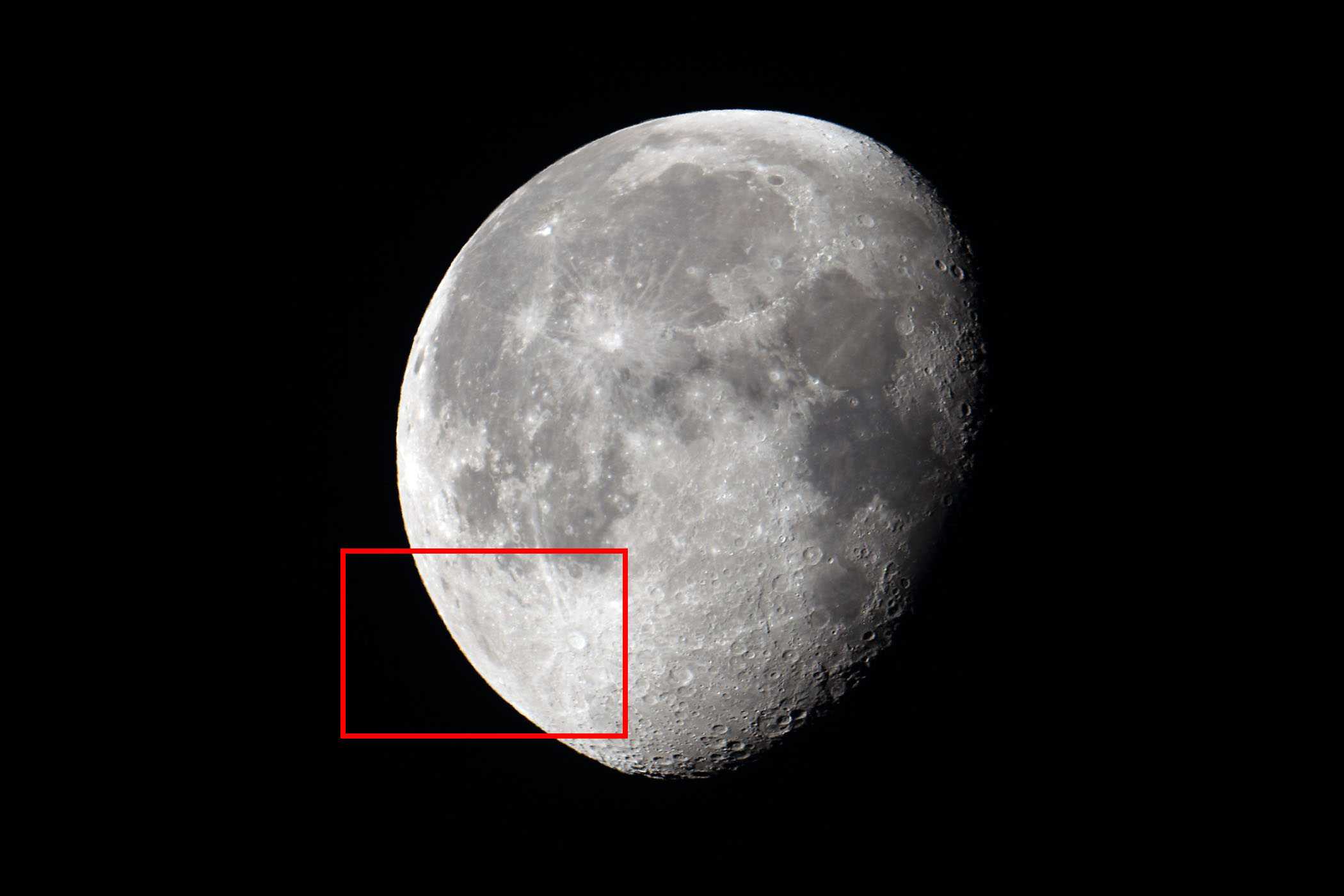 『月（月齢18.1）ティコ付近の位置』(2023年9月3日)