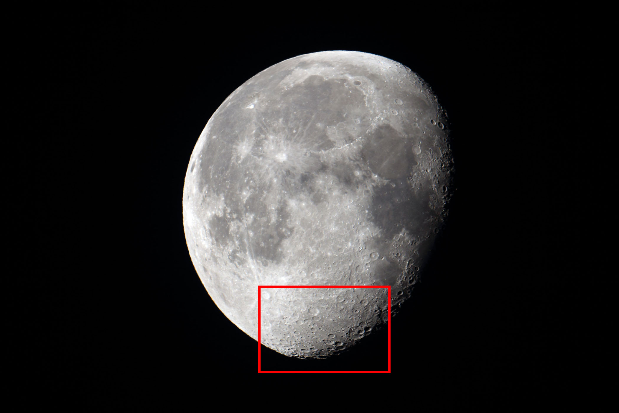 『月（月齢18.1）マンチヌス付近の位置』(2023年9月3日)