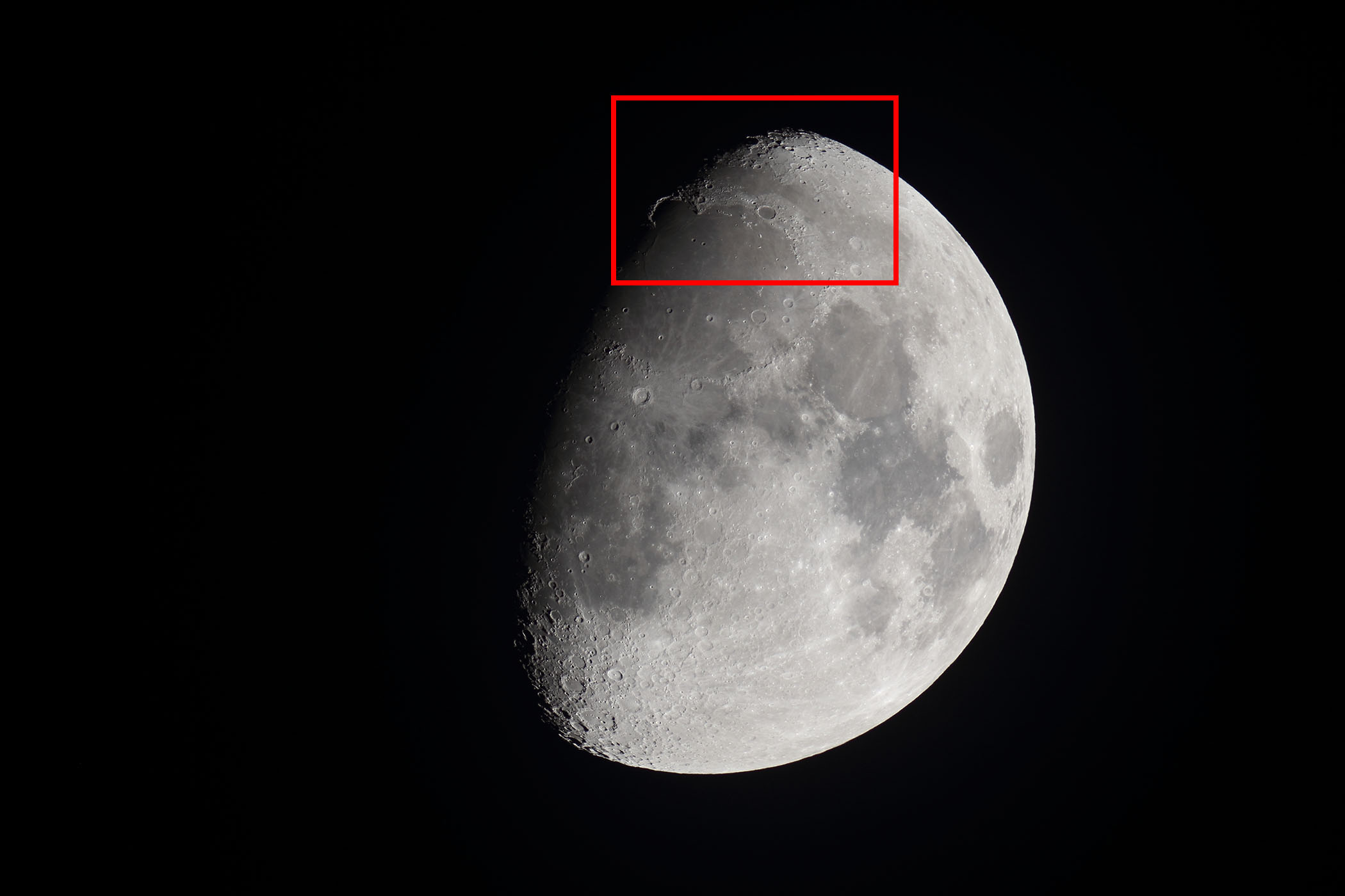 『月(月齢10.7)虹の入江・プラトン付近』(2025年10月2日)