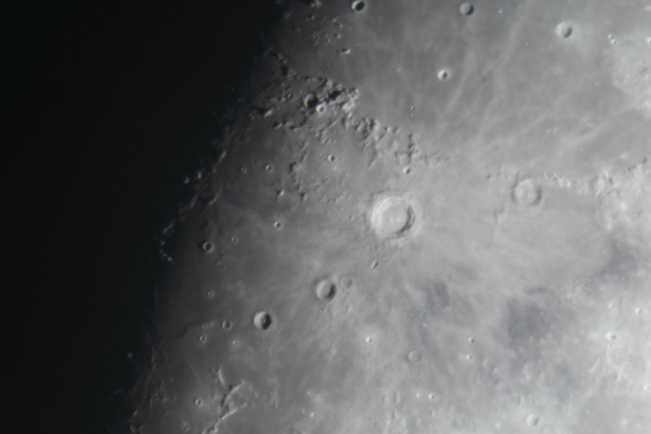 『月(月齢10.7)コペルニクス付近』(2025年10月2日)