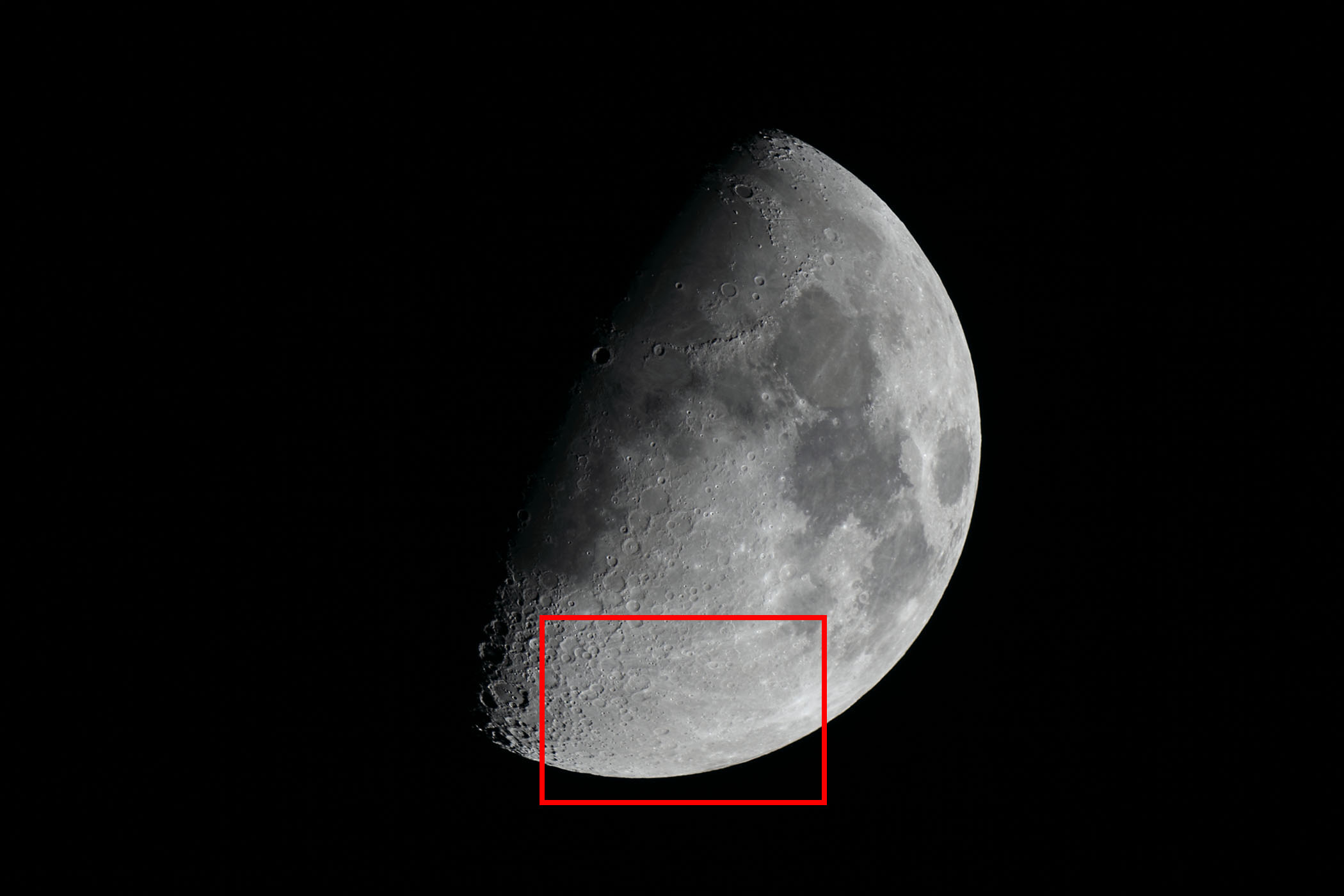 『月(月齢9.2)シュテフラー付近』(2025年11月29)