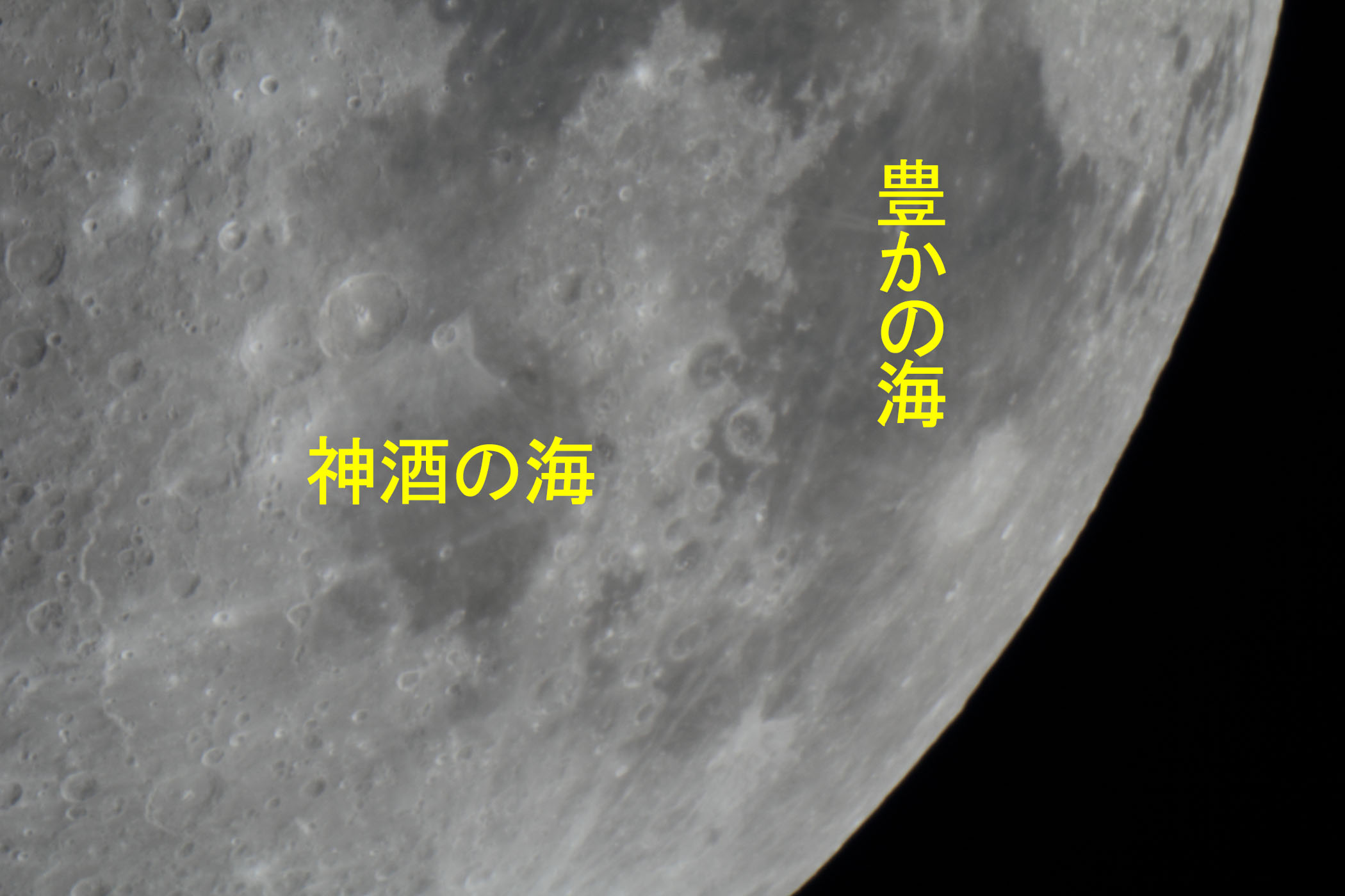 『月(月齢9.2)神酒の海・豊かの海付近』(2025年11月29)