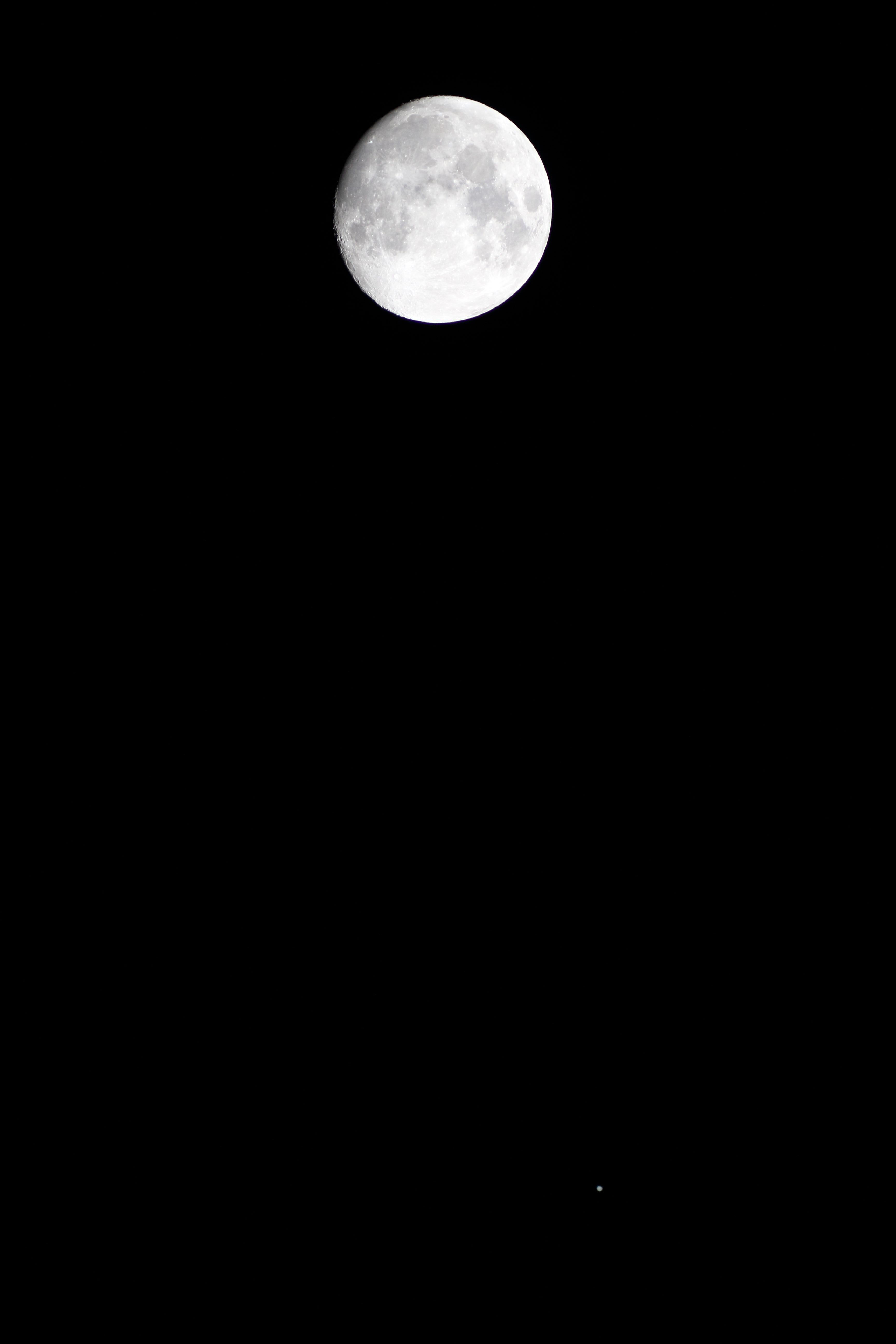 『月と木星（離角4.7度）』(2023年11月25日)
