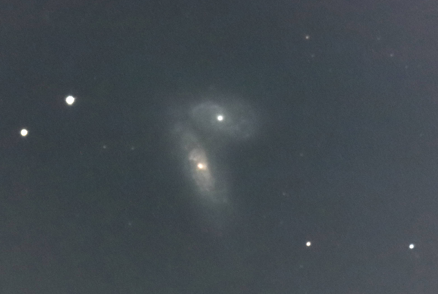 『NGC4567とNGC4568(衝突銀河)』(2022年5月25日)