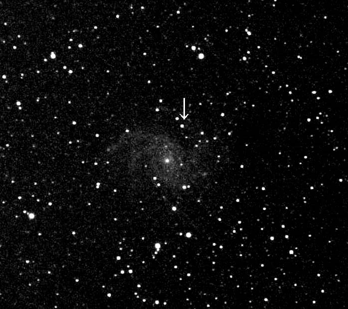 2017.5.20 NGC6946銀河(ケフェウス座)に現れた超新星（拡大）