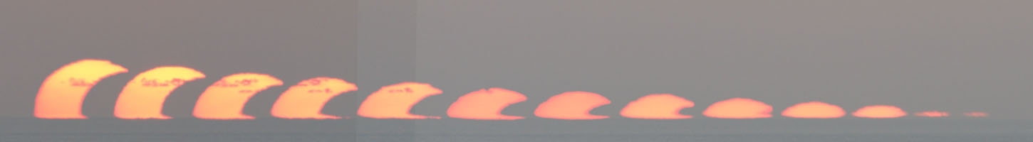 2010.1.15 与論島の部分日食連続画像1