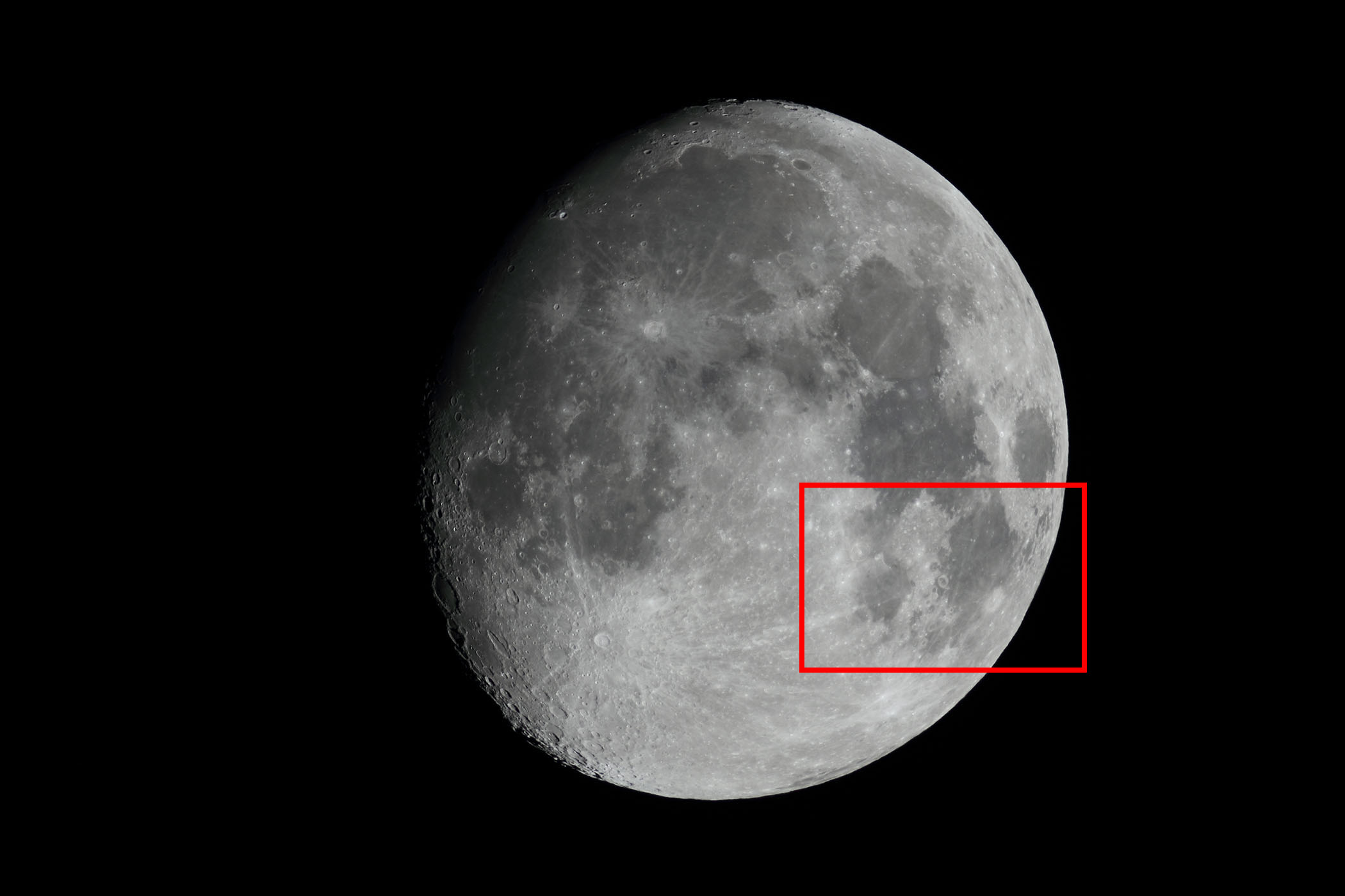 『月(月齢12.2)神酒の海・豊かの海付近』(2025年12月2日)