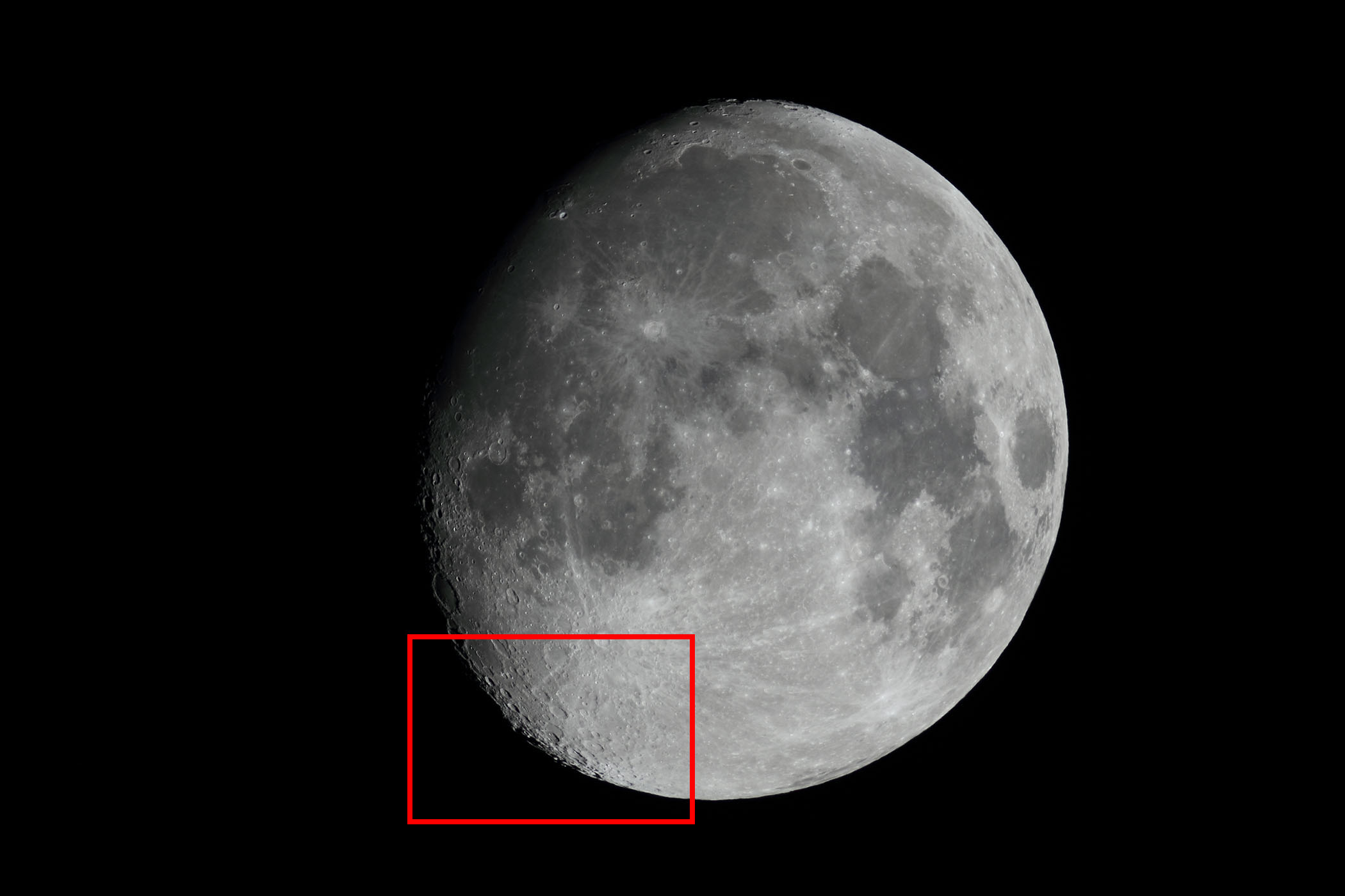 『月(月齢12.2)クラヴィウス付近』(2025年12月2日)