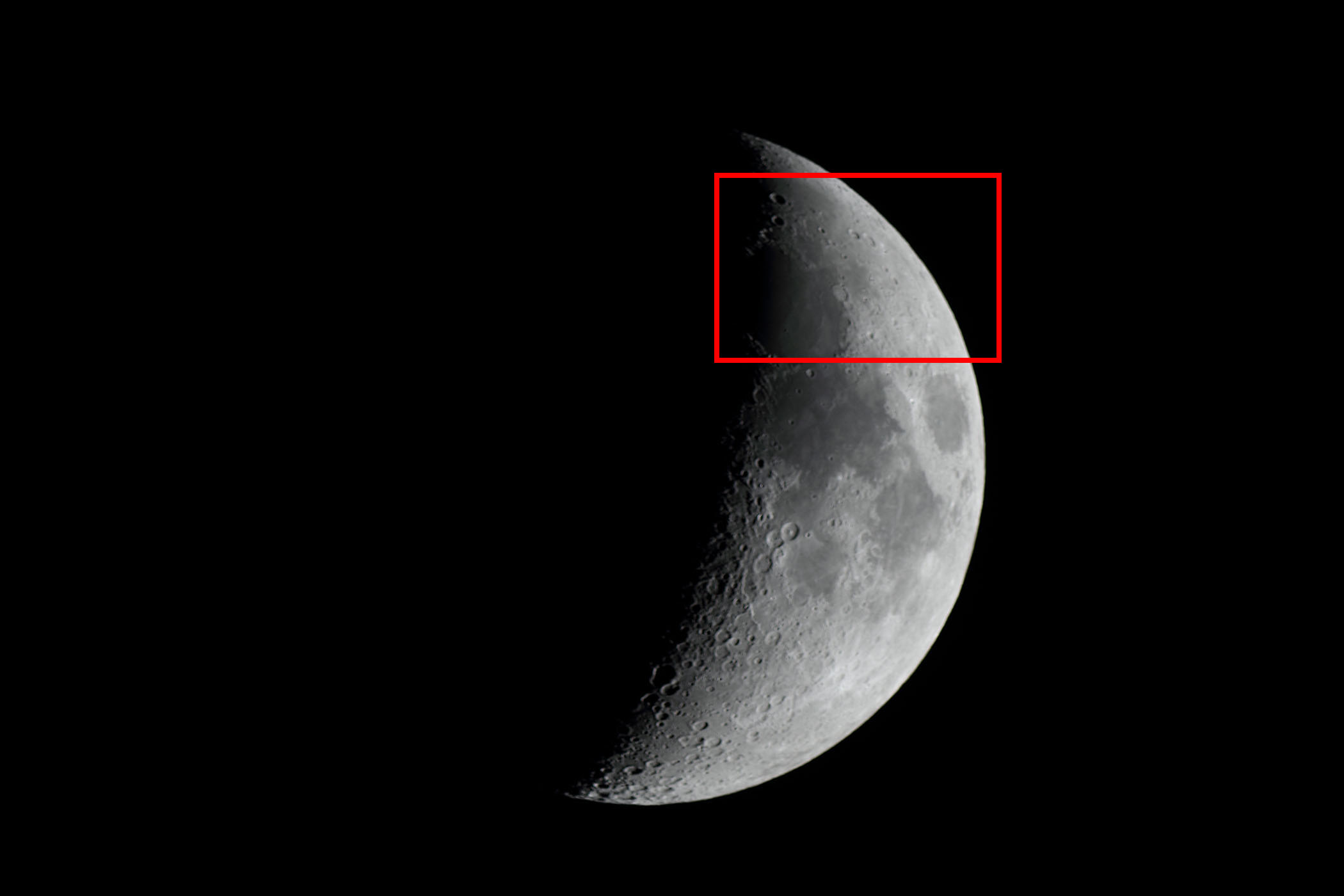 『月(月齢6.0)エンデュミオン付近』(2026年2月23日)