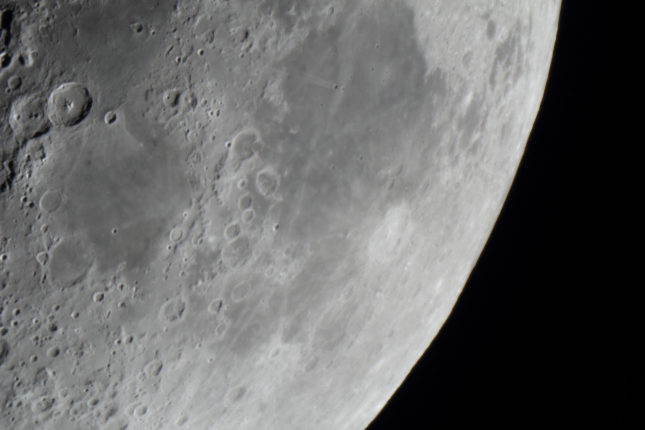 『月(月齢6.0)豊かの海・神酒の海付近』(2026年2月23日)